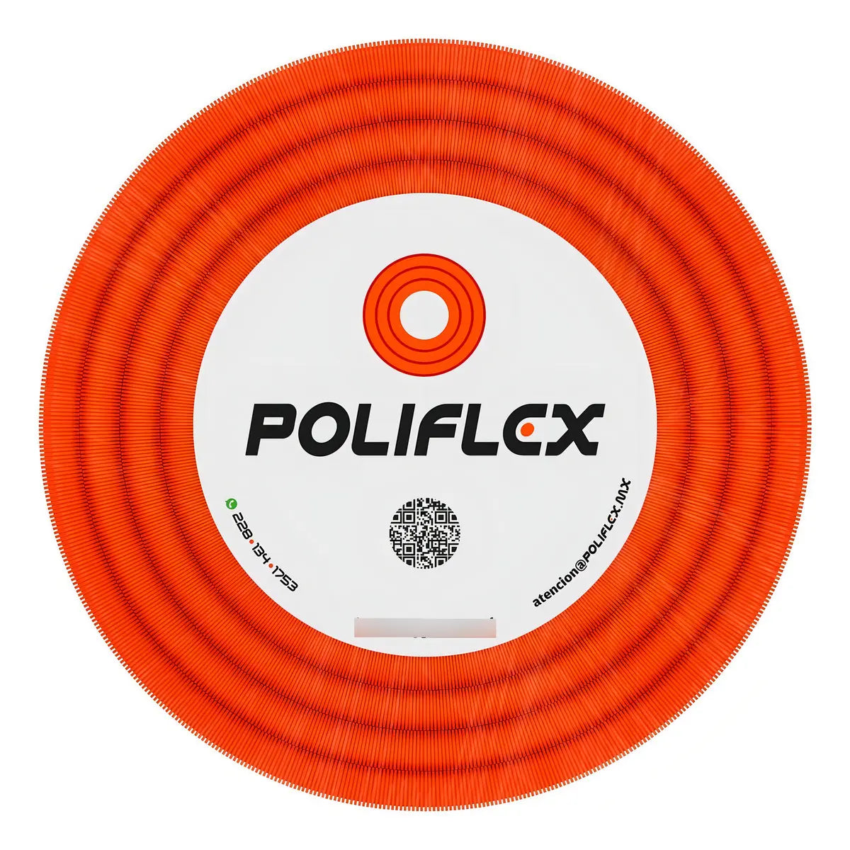 Rollo 50m Tubo Poliflex Flexible Naranja Sin Guía De 3/4