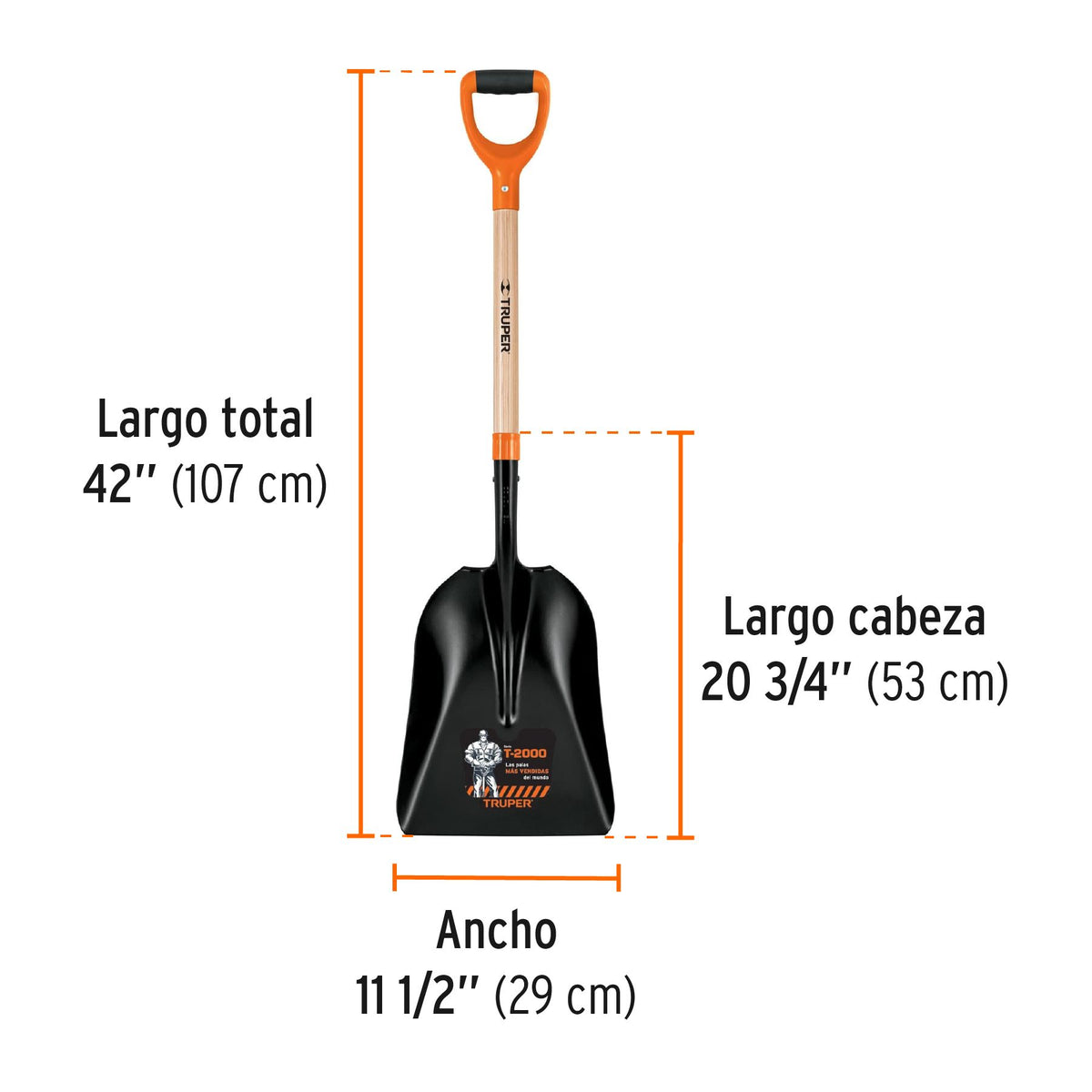PALA CARBONERA CHICA PUÑO “Y” TRUPER