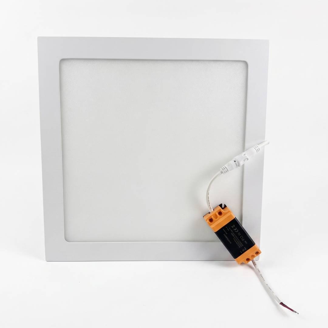 Luminaria Led Cuadrada Sobreponer 24w 6500k Luz Fria