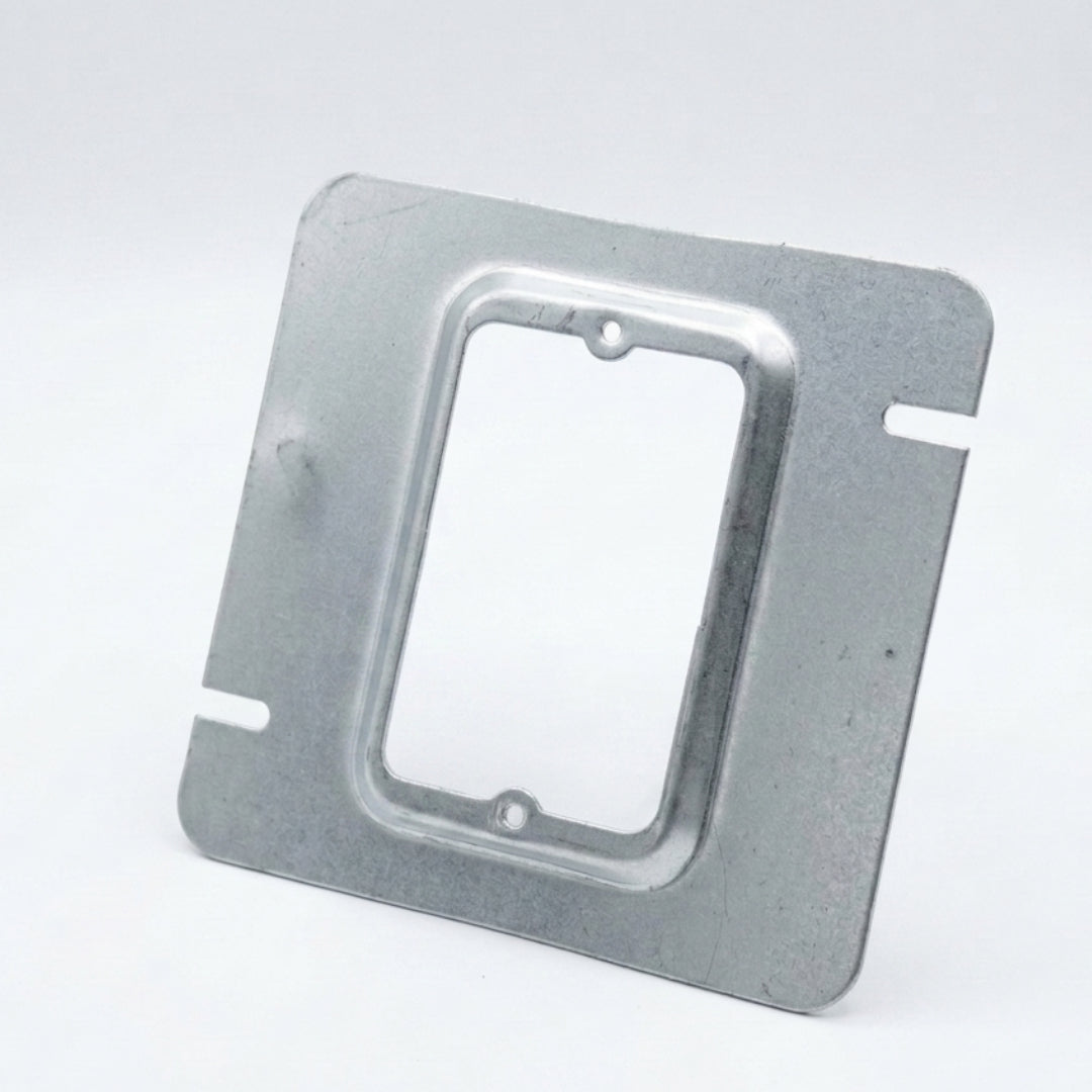 Pack 25 Sobretapas 5x5" Con Salida 1 Galvanizadas