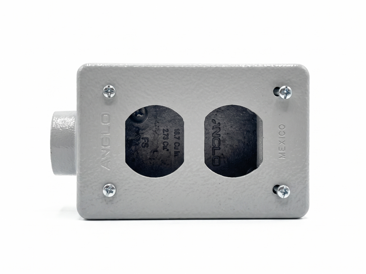 Pack 5 Condulet Fs 3/4 Con Tapa Dúplex Ds23