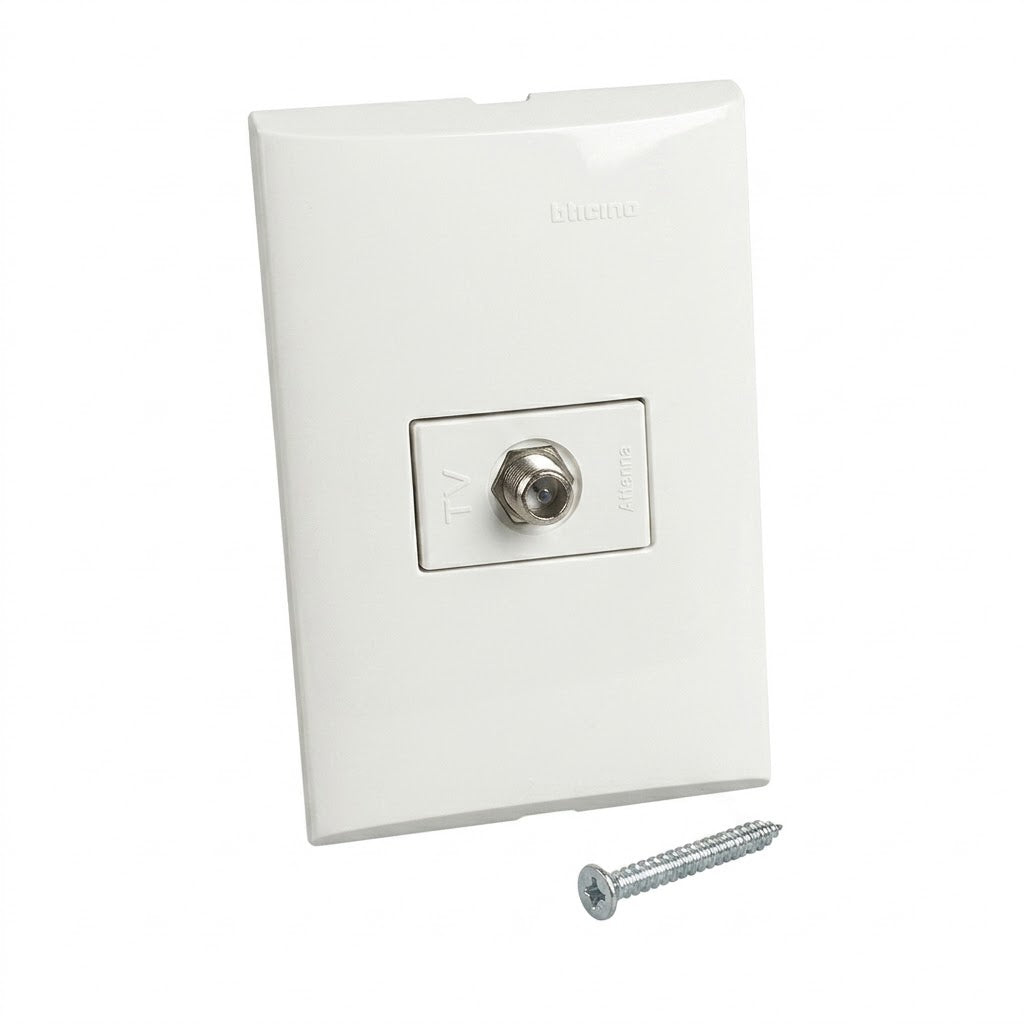 Pack 3  placas con toma de TV Forza FZA691.