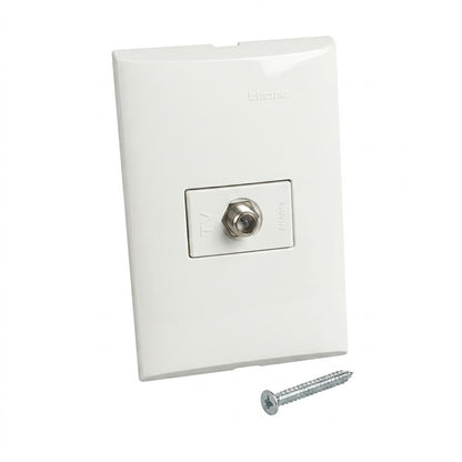 Pack 3  placas con toma de TV Forza FZA691.