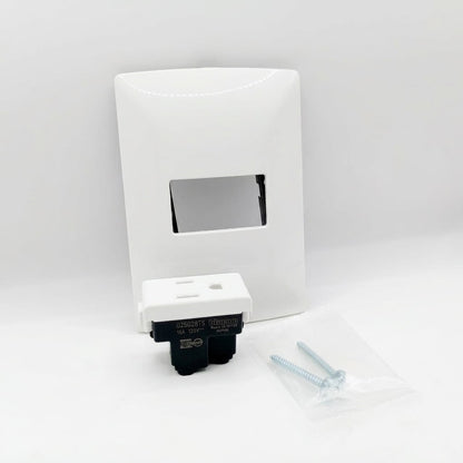 Pack 2 Placa Bticino 1 Ventana + Contacto 15A