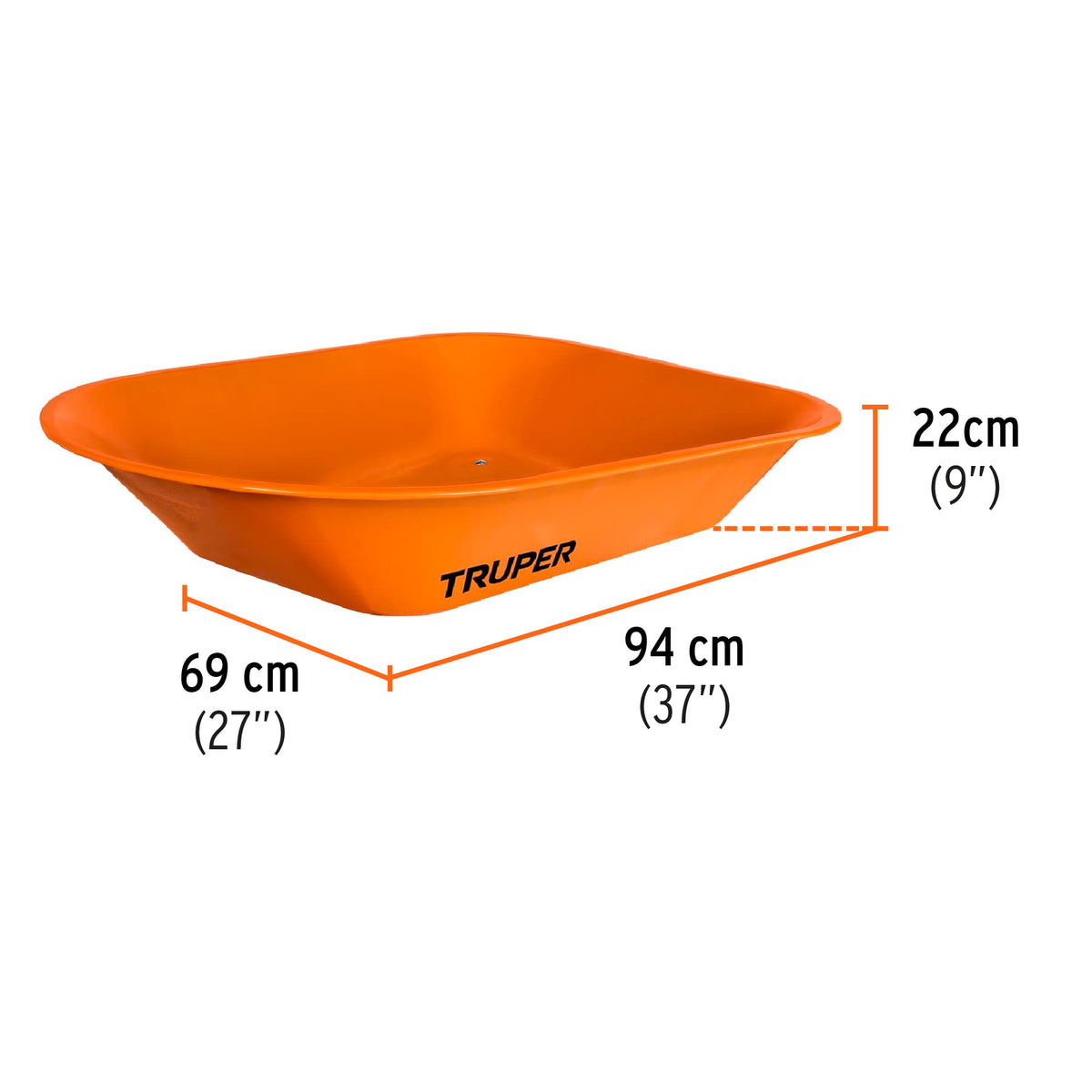 11740 CARRETILLA NARANJA 65 LT.CAT-45ND
