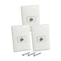 Pack 3  placas con toma de TV Forza FZA691.