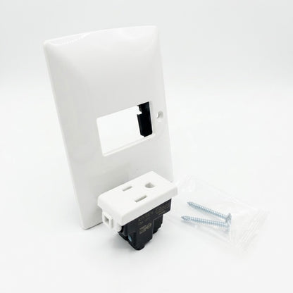 Pack 2 Placa Bticino 1 Ventana + Contacto 15A