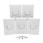 Pack 5 Placa Forza FZA551 Pulsador Timbre Blanca 10A 127V