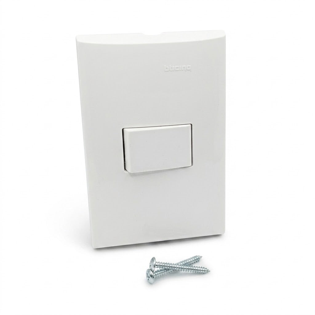 Pack 5 Placa Forza FZA551 Pulsador Timbre Blanca 10A 127V