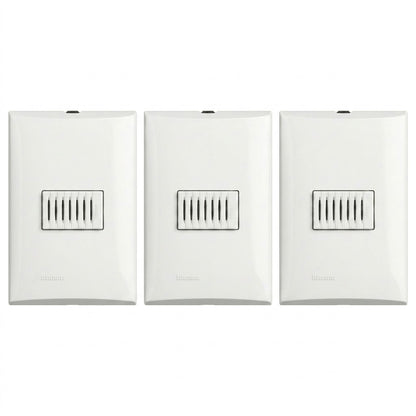 Pack 3 Placas Forza FZA471 Con Zumbador Blanco 127V