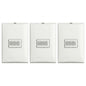 Pack 3 Placas Forza FZA471 Con Zumbador Blanco 127V