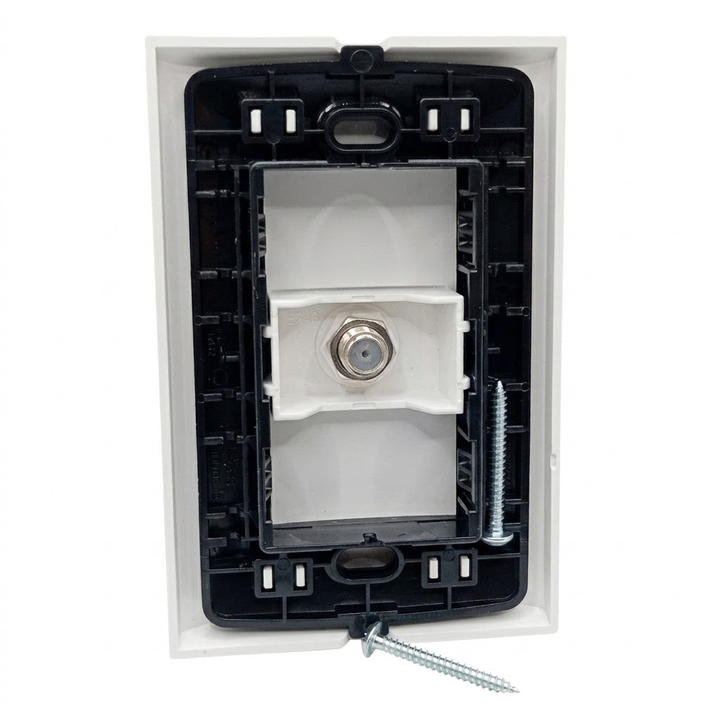 Pack 3  placas con toma de TV Forza FZA691.