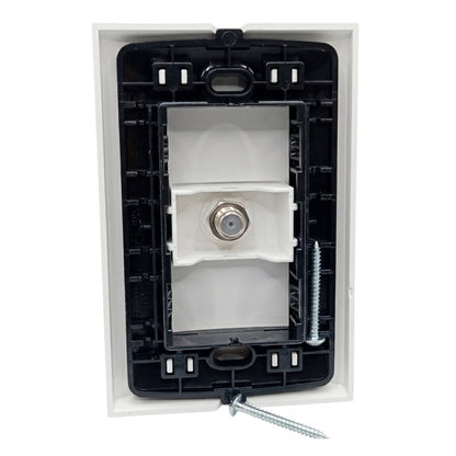 Pack 3  placas con toma de TV Forza FZA691.