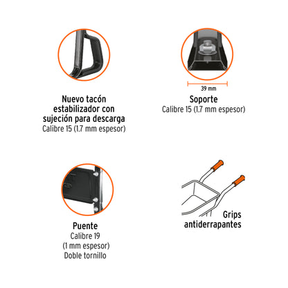 11740 CARRETILLA NARANJA 65 LT.CAT-45ND