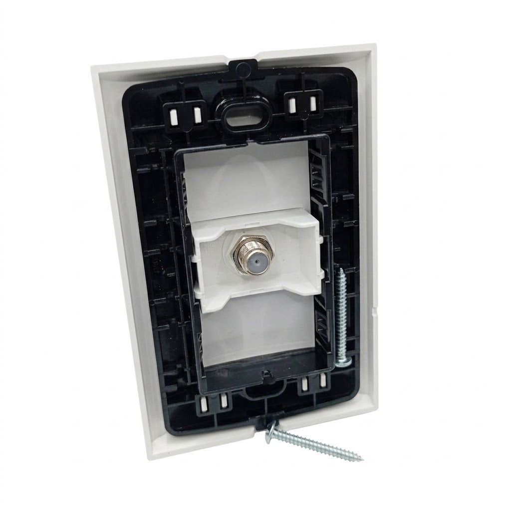 Pack 3  placas con toma de TV Forza FZA691.