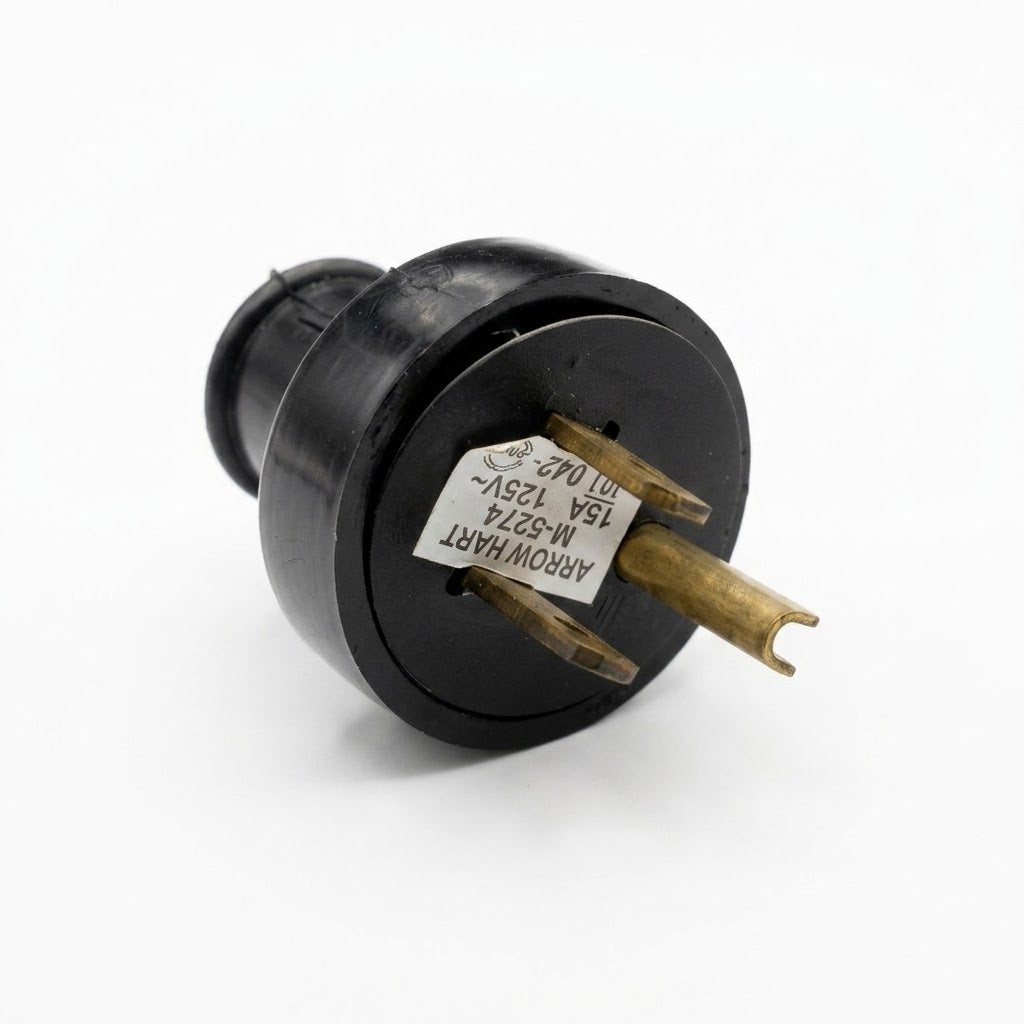 Clavija De Hule M-5274 Arrow Hart 15A 125V Negra
