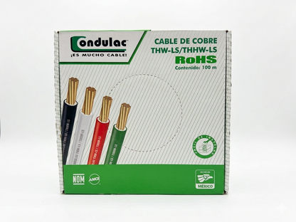 CABLE THW-LS CALIBRE 10 CONDULAC NEGRO – 100 METROS