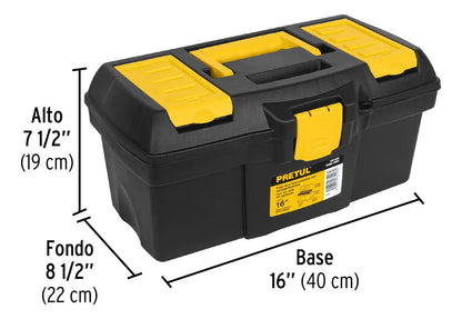 Caja para herramienta de 16" con compartimentos Pretul CHP-16CP