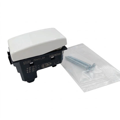 Pack 2 Placa Blanco 1 Módulo + Interruptor Bticino