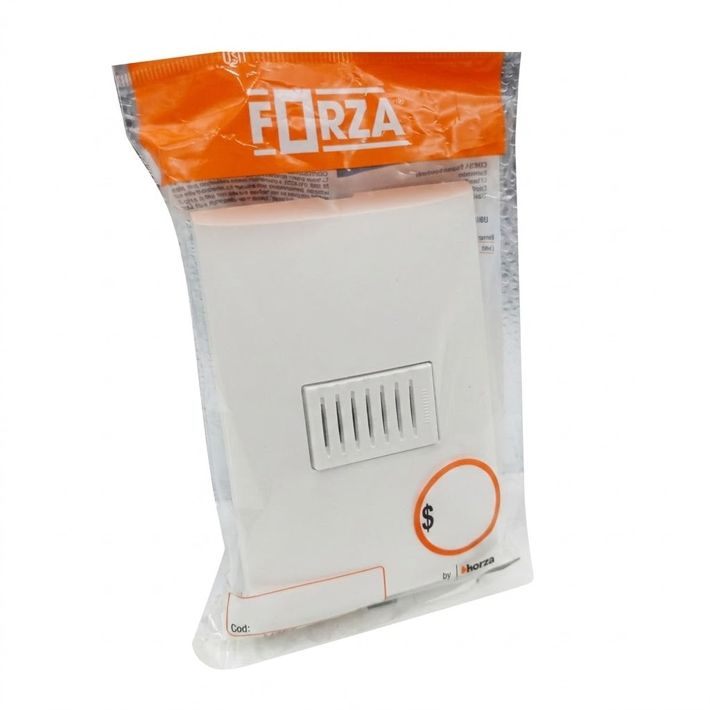 Pack 3 Placas Forza FZA471 Con Zumbador Blanco 127V