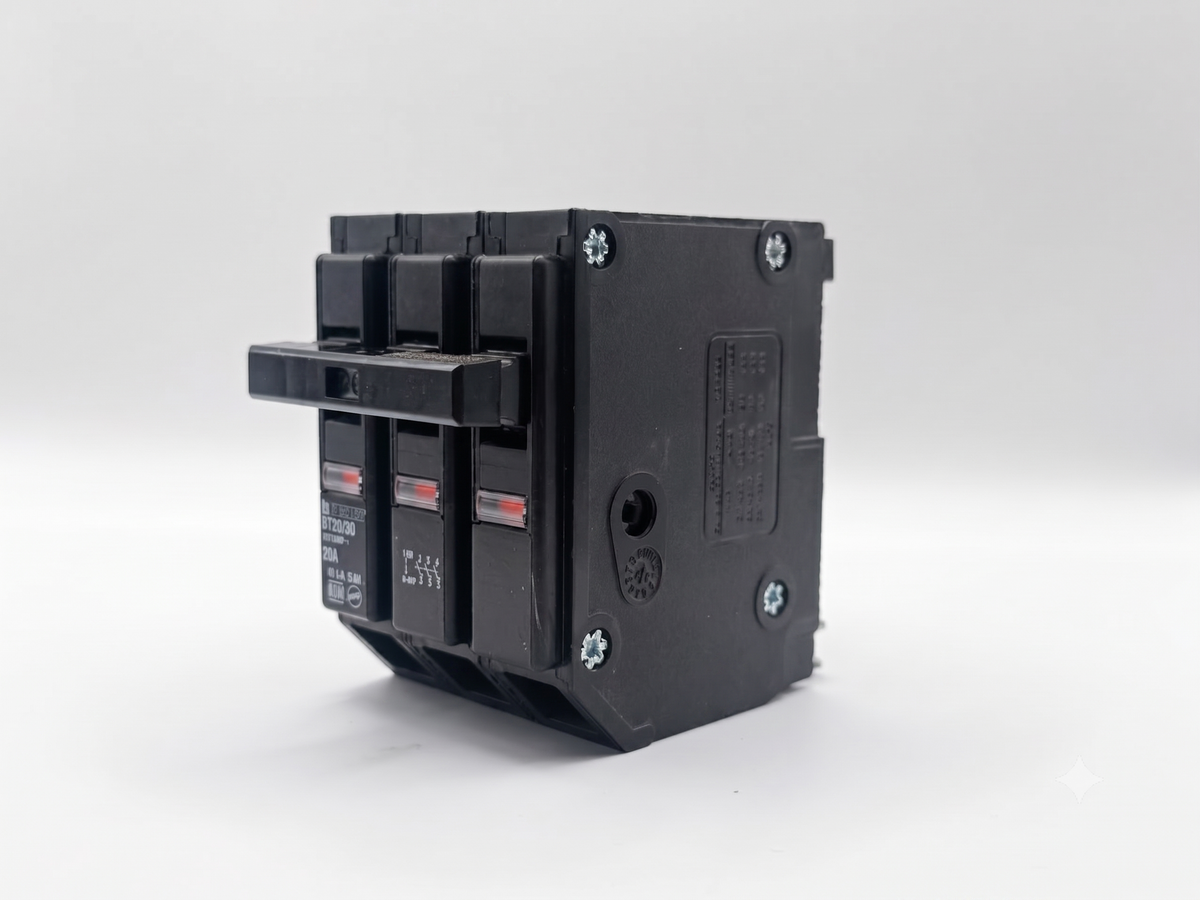 Interruptor Termomagnético 3 Polos 15a 10ka Enchufable Btn3/