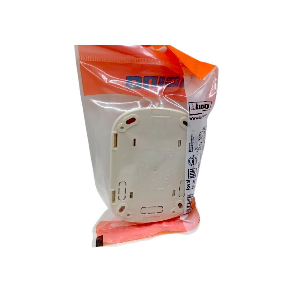 Pack 5 Pz. Contacto Duplex Oval P38 Sobreponer Eléctrico