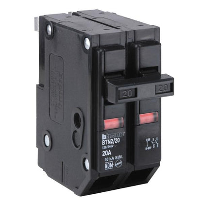 Interruptor Termomagnético 2p 20a 10ka Enchufable Bticino Bt