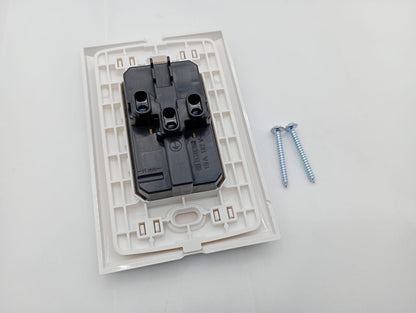 Pack 5 Contacto Dúplex Forza FZA68SS 15A Blanco