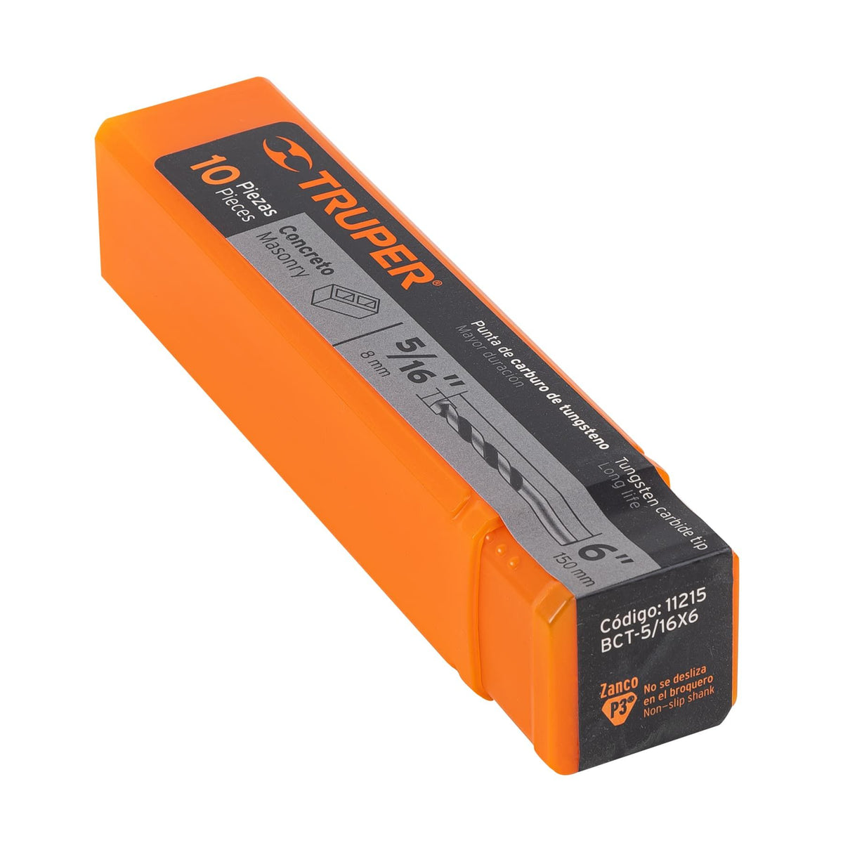 Pack 5 Brocas Para Concreto 5/16 X 6 Truper