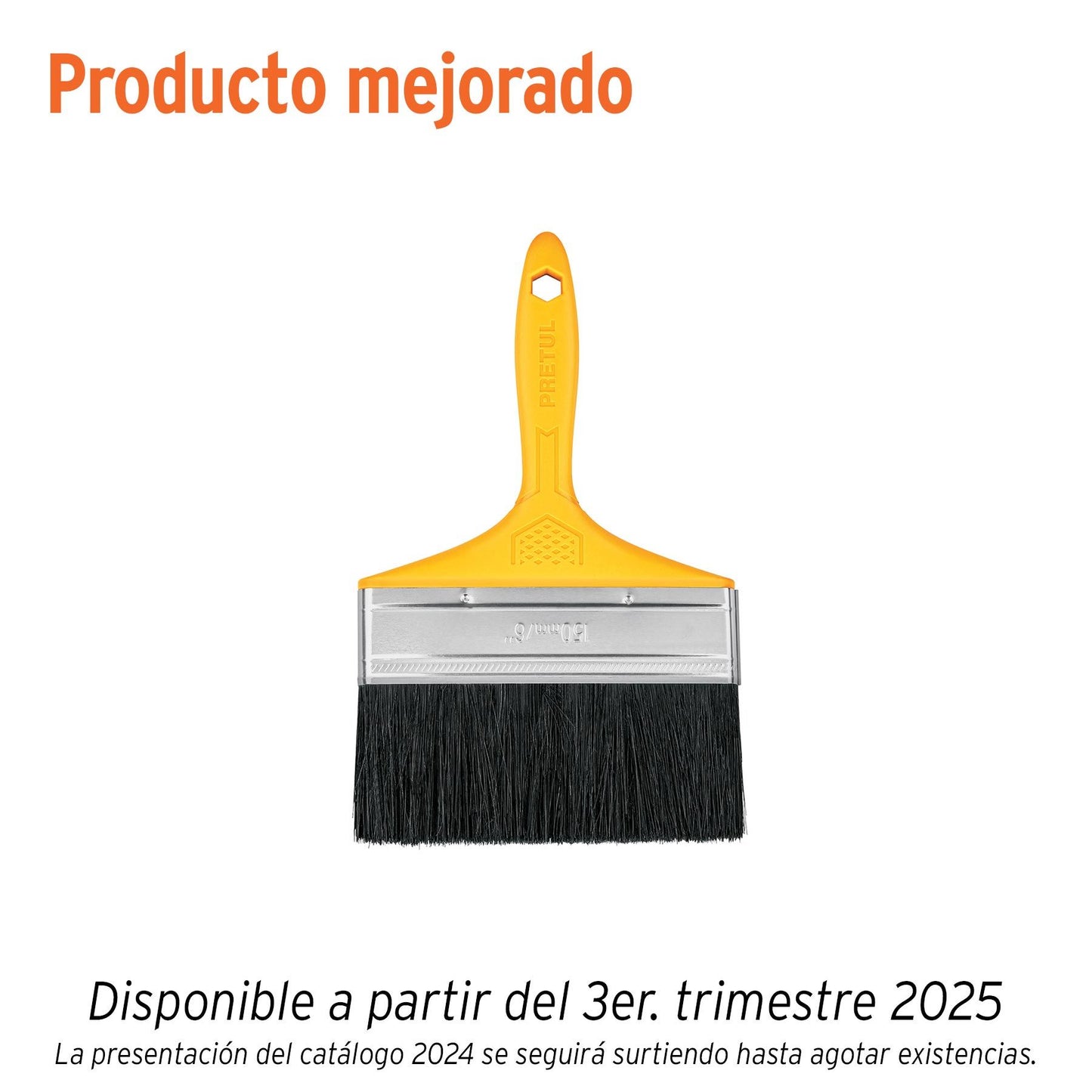 BROCHA 6” MANGO DE PLASTICO PRETUL