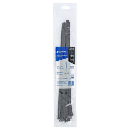 Pack 100 Cinchos Plasticos voltek  Negros 40  Cin-5040n