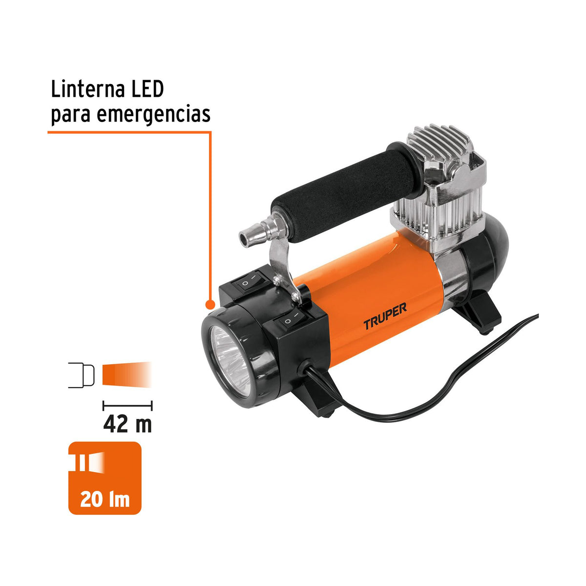Compresor De Aire Truper COMP-12 12V Para Auto