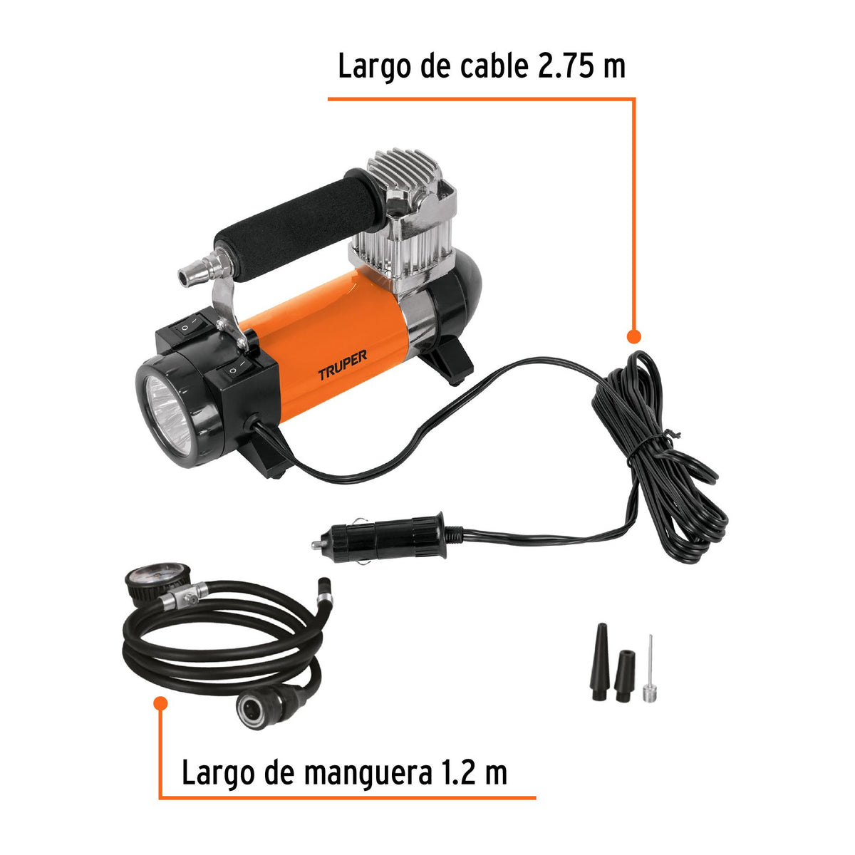 Compresor De Aire Truper COMP-12 12V Para Auto