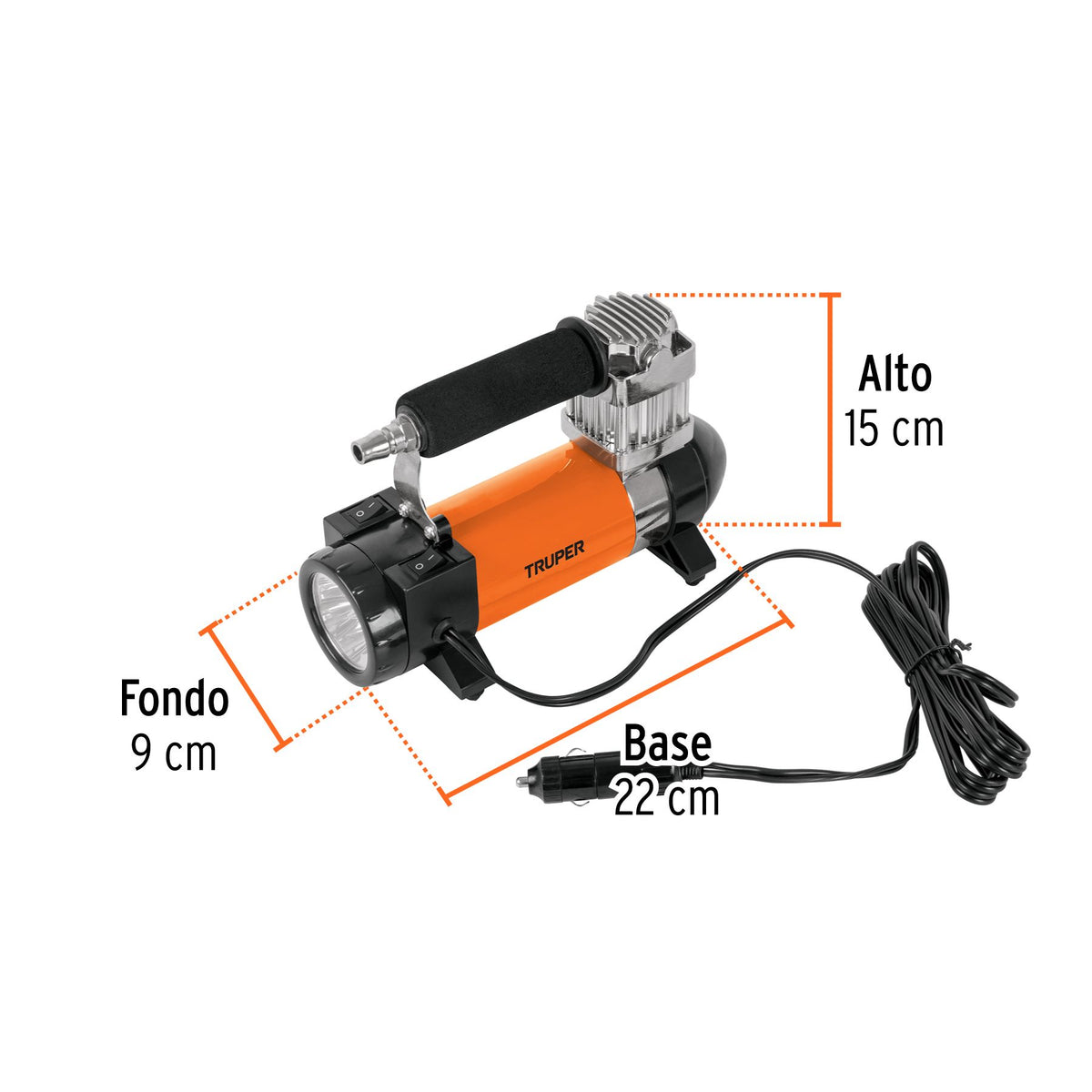 Compresor De Aire Truper COMP-12 12V Para Auto