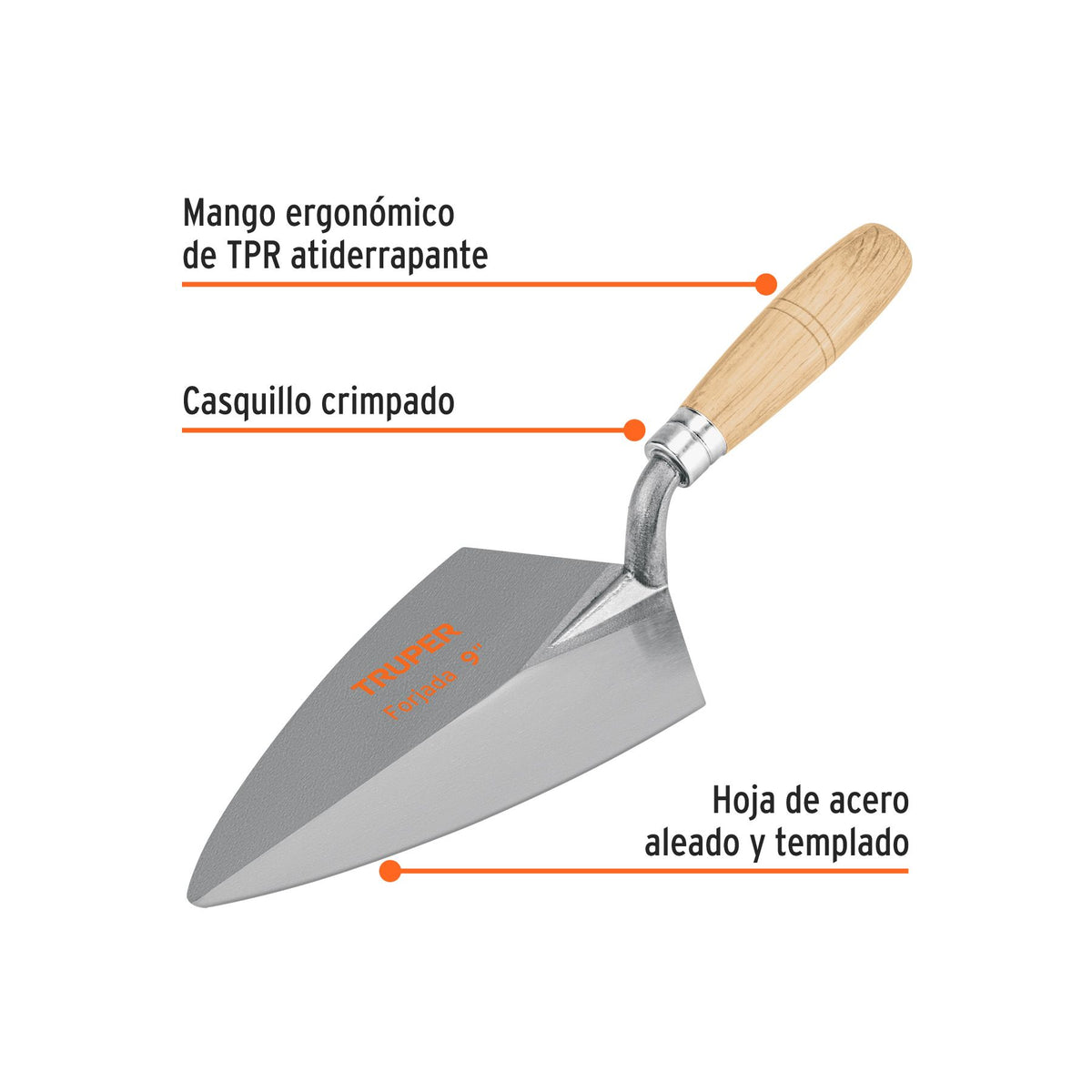 12991 CUCHARA PARA ALBAÑIL DE 9” TRUPER