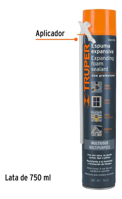 Espuma De Poliuretano Selladora Expansiva 750ml Aislante