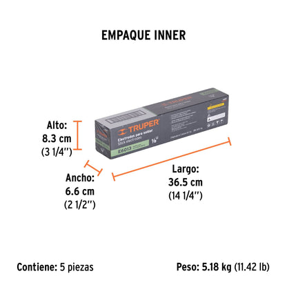 14361 BOLSA 1 KG DE ELECTRODOS DE 18