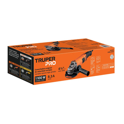 Esmeriladora Angular De 4-1/2 1100w Truper Pro Esma-45110 Naranja