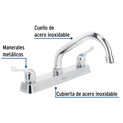 MEZCLADORA 8 PFREGADERO F-317P