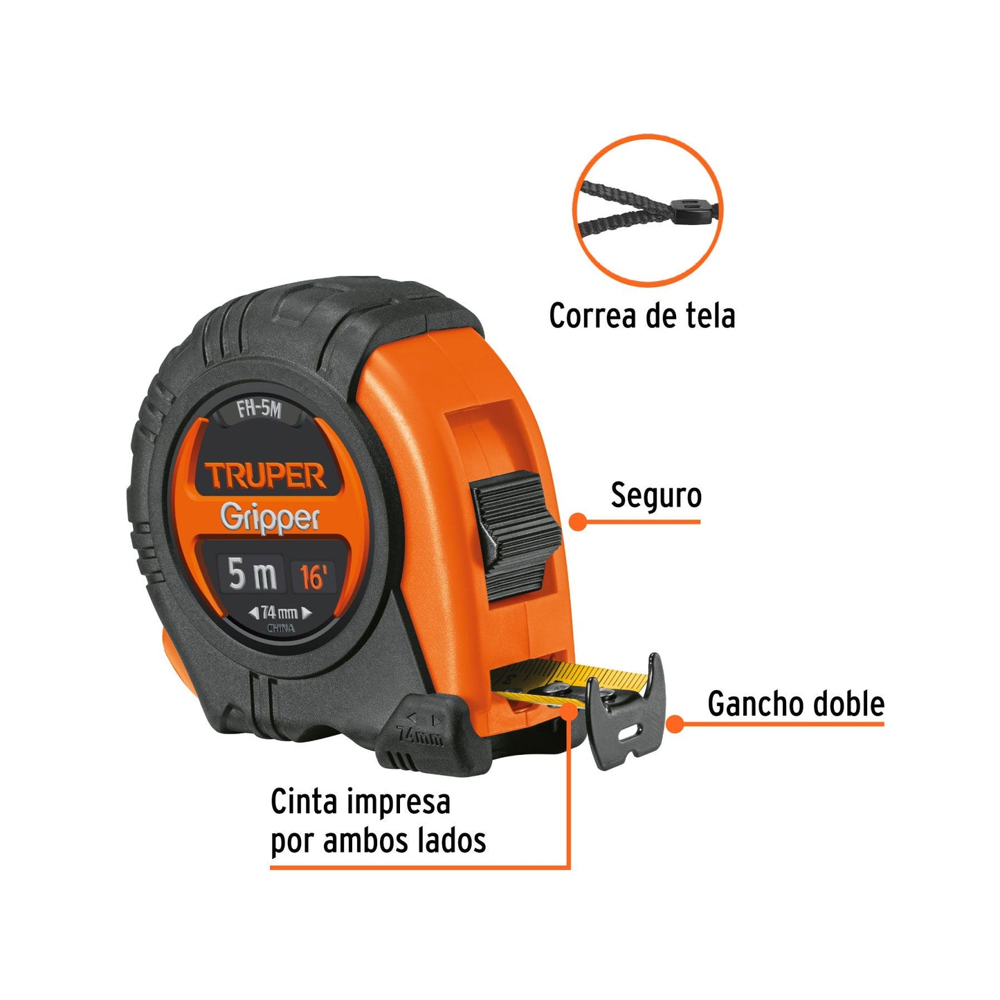 14578 FLEXOMETRO PRO-LOCK 5 MT FH-5M