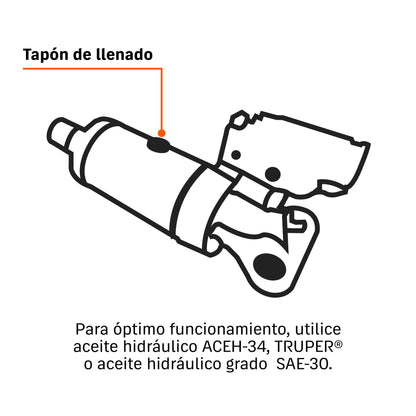 Gato Hidráulico De Patín 2 T, 50 Movimientos, TRUPER GAPA-2