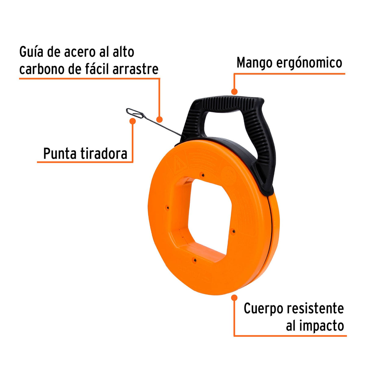 Guía De Acero 15m Guia-15 Pasacables Electricista