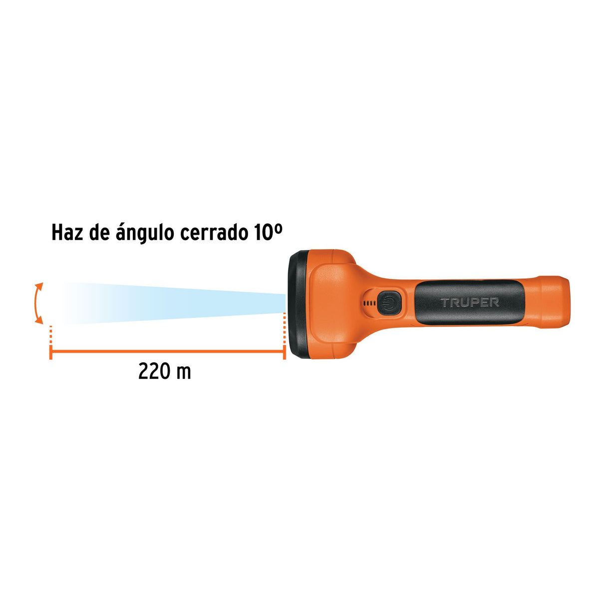Linterna LED Recargable Truper 200 Lúmenes 19847