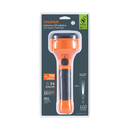 Linterna LED Recargable Truper 200 Lúmenes 19847