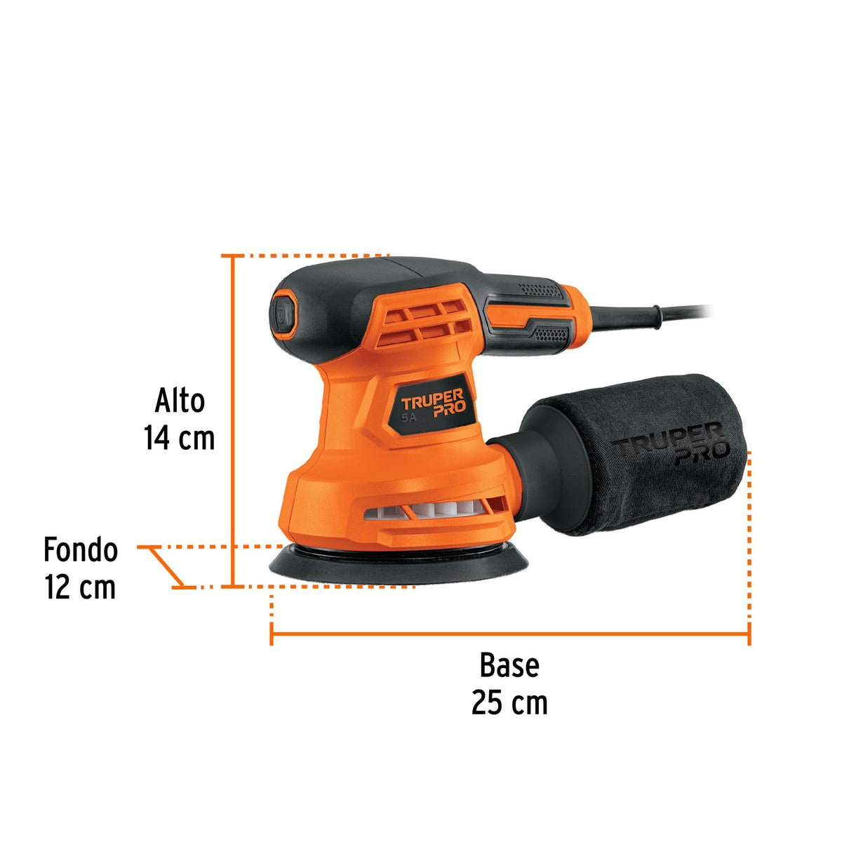 Lijadora Orbital 5 260w Liro-5a2 Profesional Madera