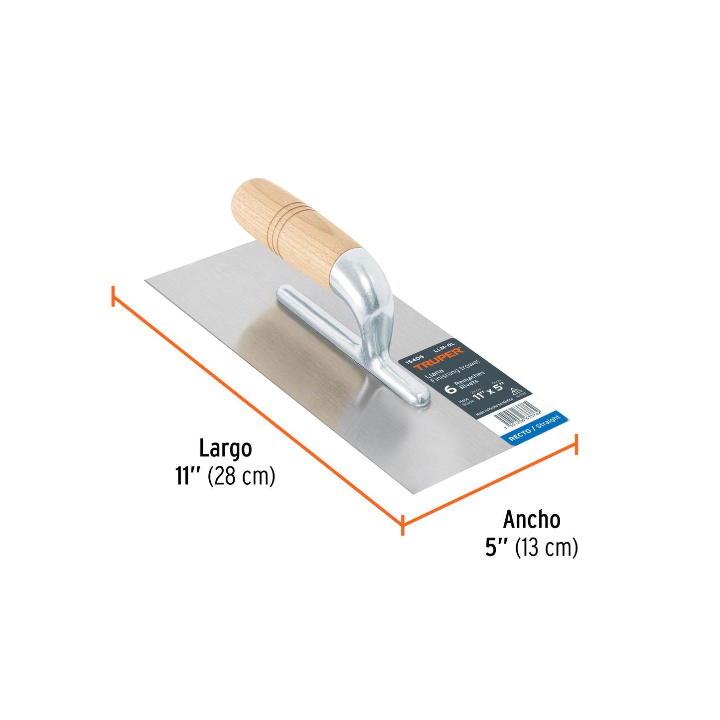 15406 LLANA 11”  CANTO RECTO TRUPER