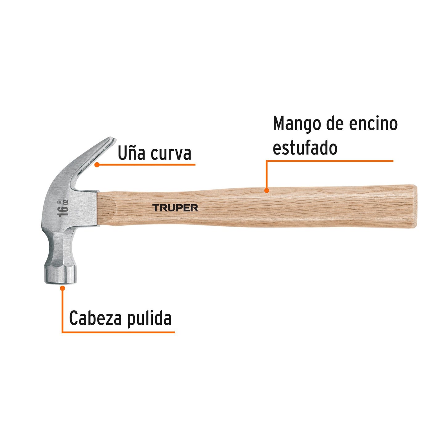 16752 MARTILLO PULIDO UÑA CURVA MA-16