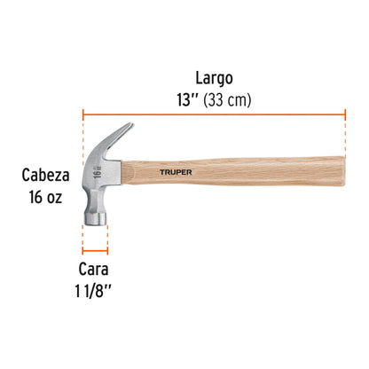 16752 MARTILLO PULIDO UÑA CURVA MA-16