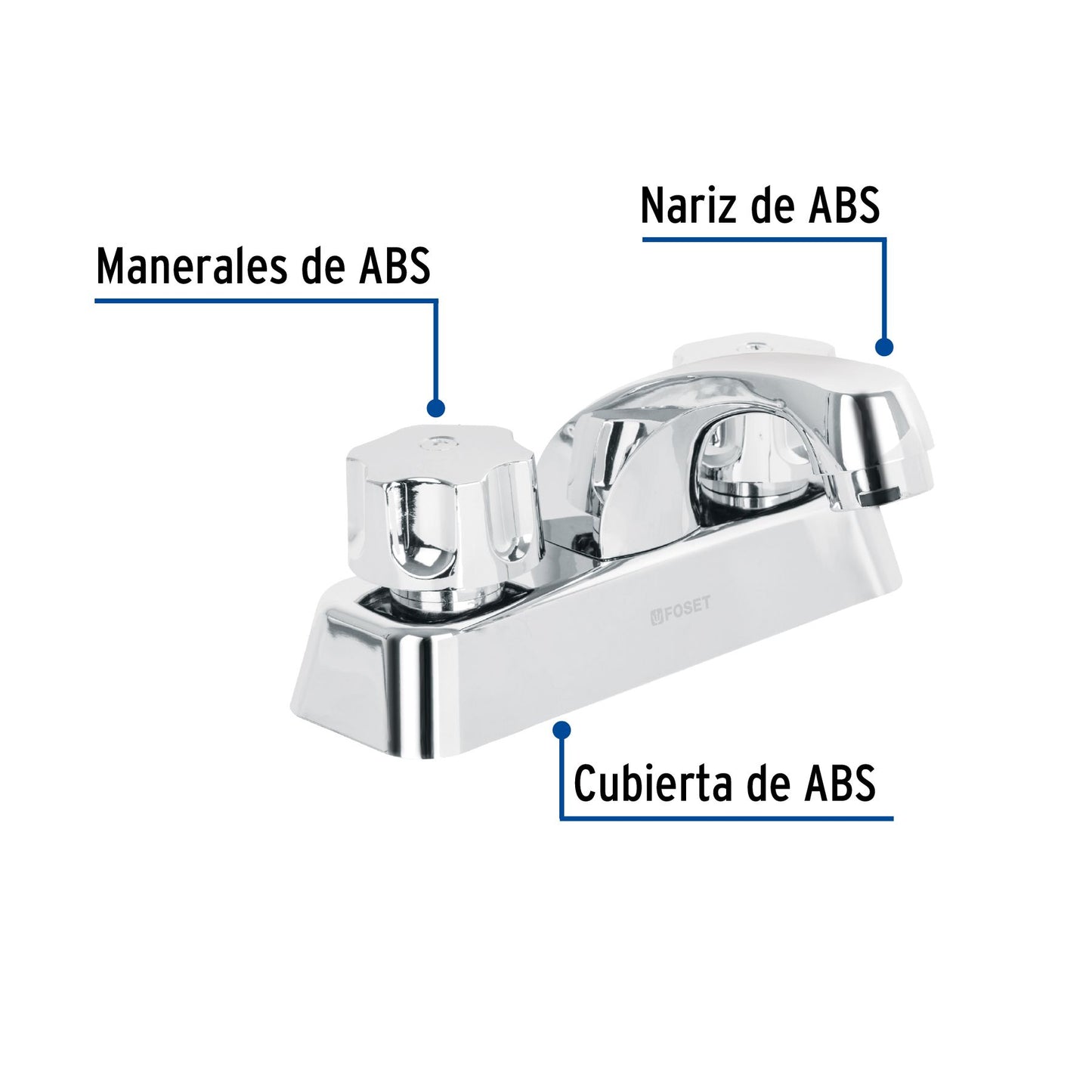 MEZCLADORA PLAST.PLAVABO 4MP-048