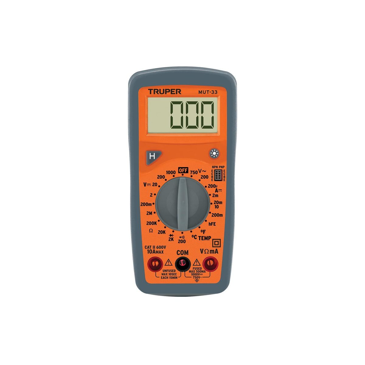 Multimetro Digital 10 A Profesional Truper Mut-33